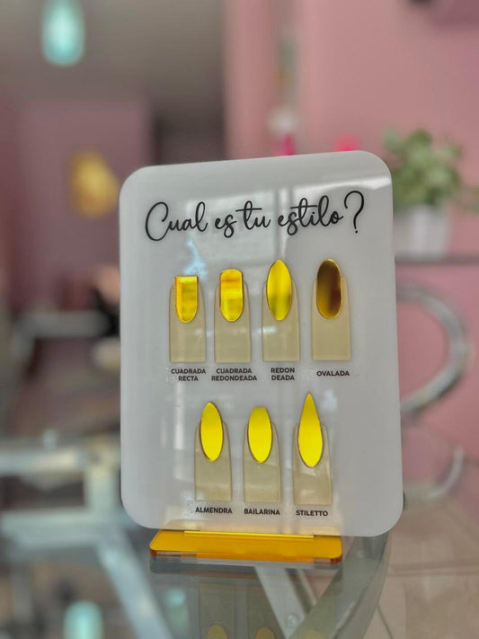 MUESTRARIO FORMA DE UÑA