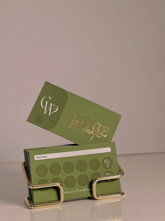 TARJETA DE PRESENTACIÓN CON FOIL