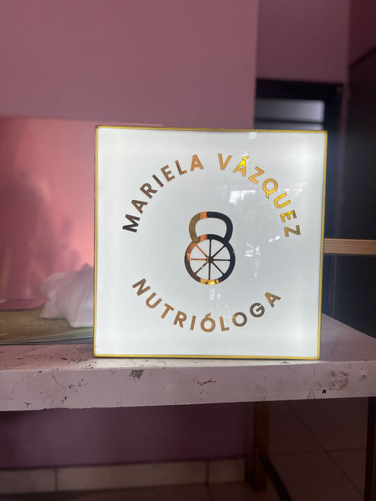 ANUNCIO LUMINOSO DE DOS VISTAS