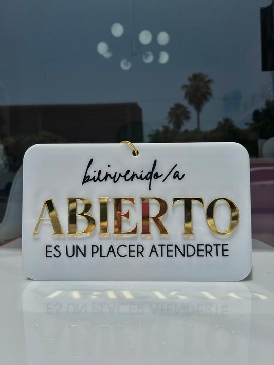 ACRILICO ABIERTO/CERRADO