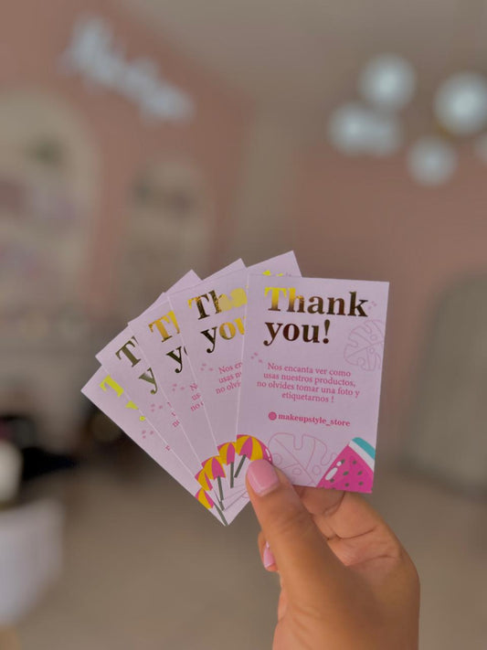 THANK YOU CARDS MINI CON FOIL